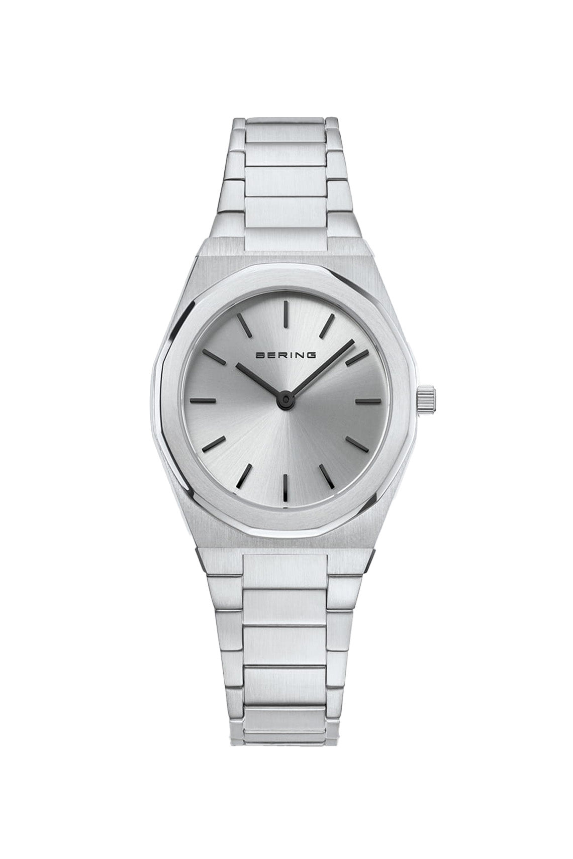 Bering Ladies Classic Polished 32mm Silver Strap Watch